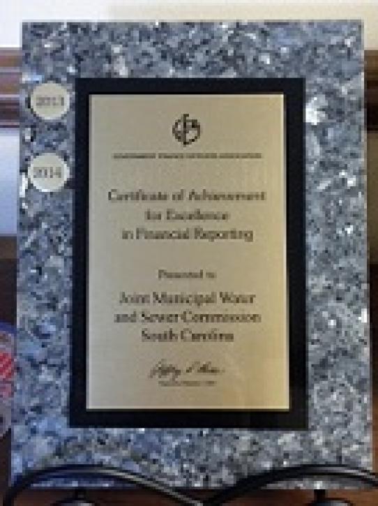 Certificate of Achievement for Excellence in Financial Reporting