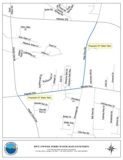 Hwy 378/Wise Ferry/Hermitage Water Main Ext.