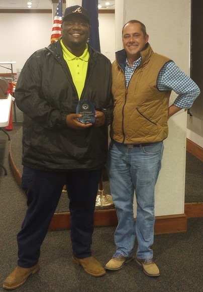 Tevin Copeland received the Customer Service Award