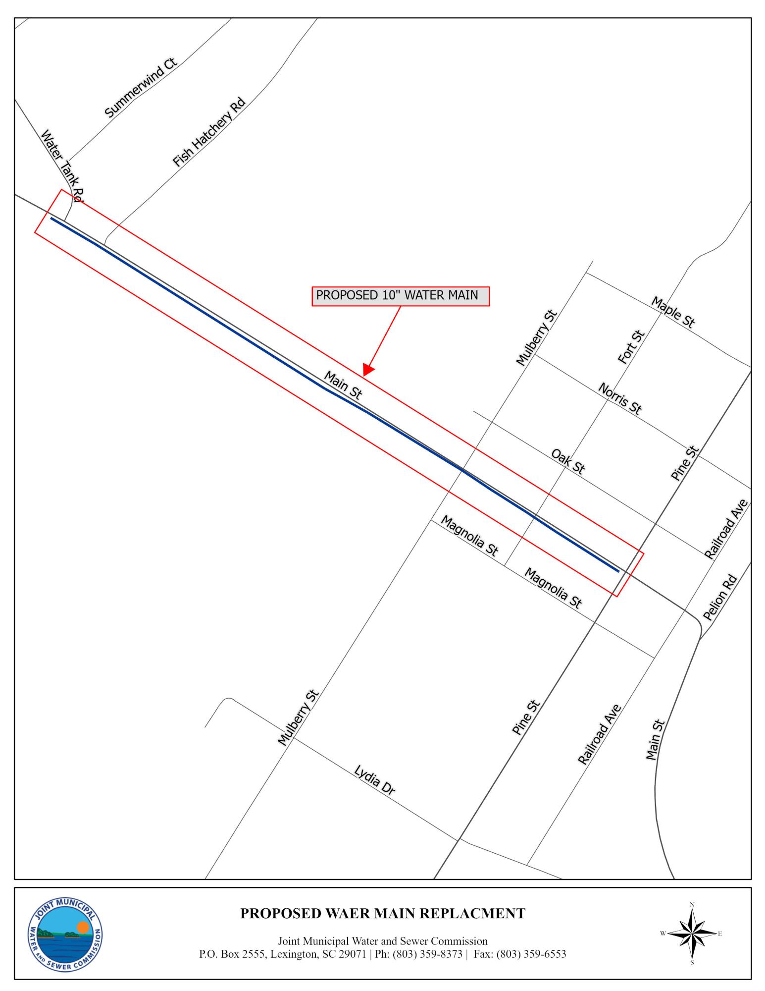 Pelion Main Street Water Main Replacement